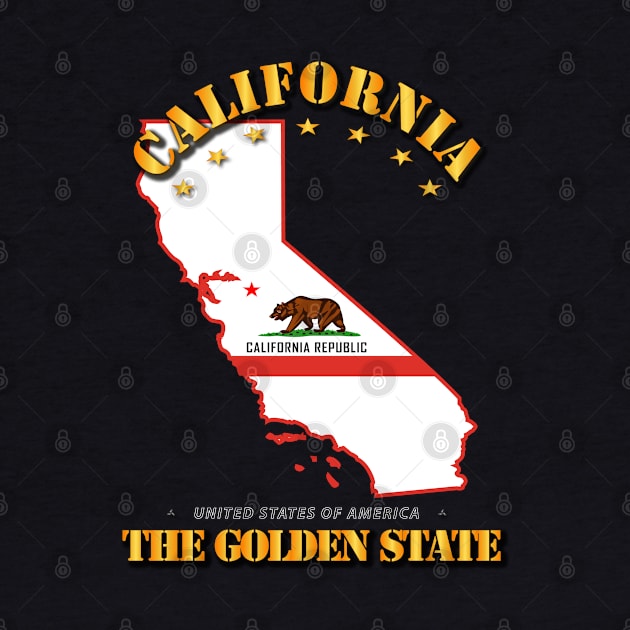 California w Flag - The Golden State by twix123844